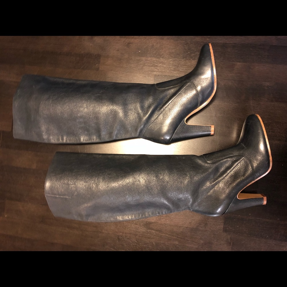 Aldo Knee High Pull On Heeled Boots